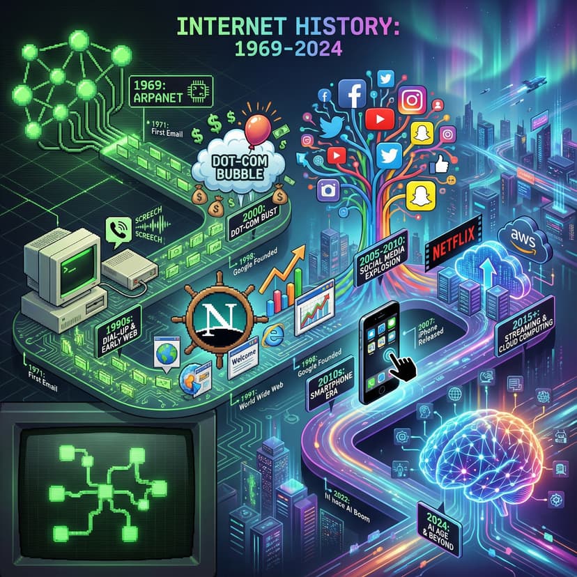 History of internet timeline