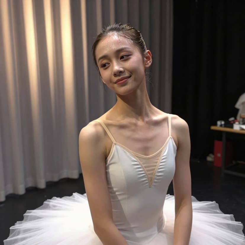 Ballet Dancer Backstage