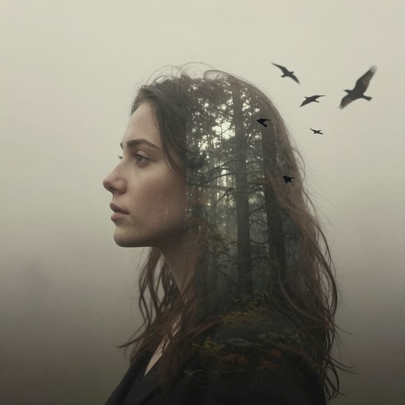 Double Exposure Forest