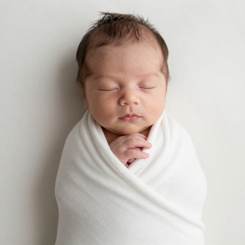 Sleeping newborn baby
