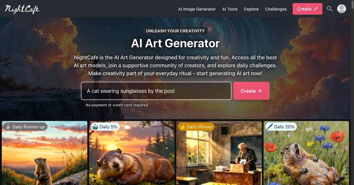 NightCafe vs BestPhoto comparison
