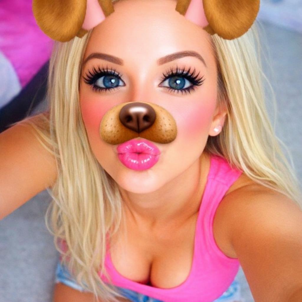 Bad dating photo example - over-filtered