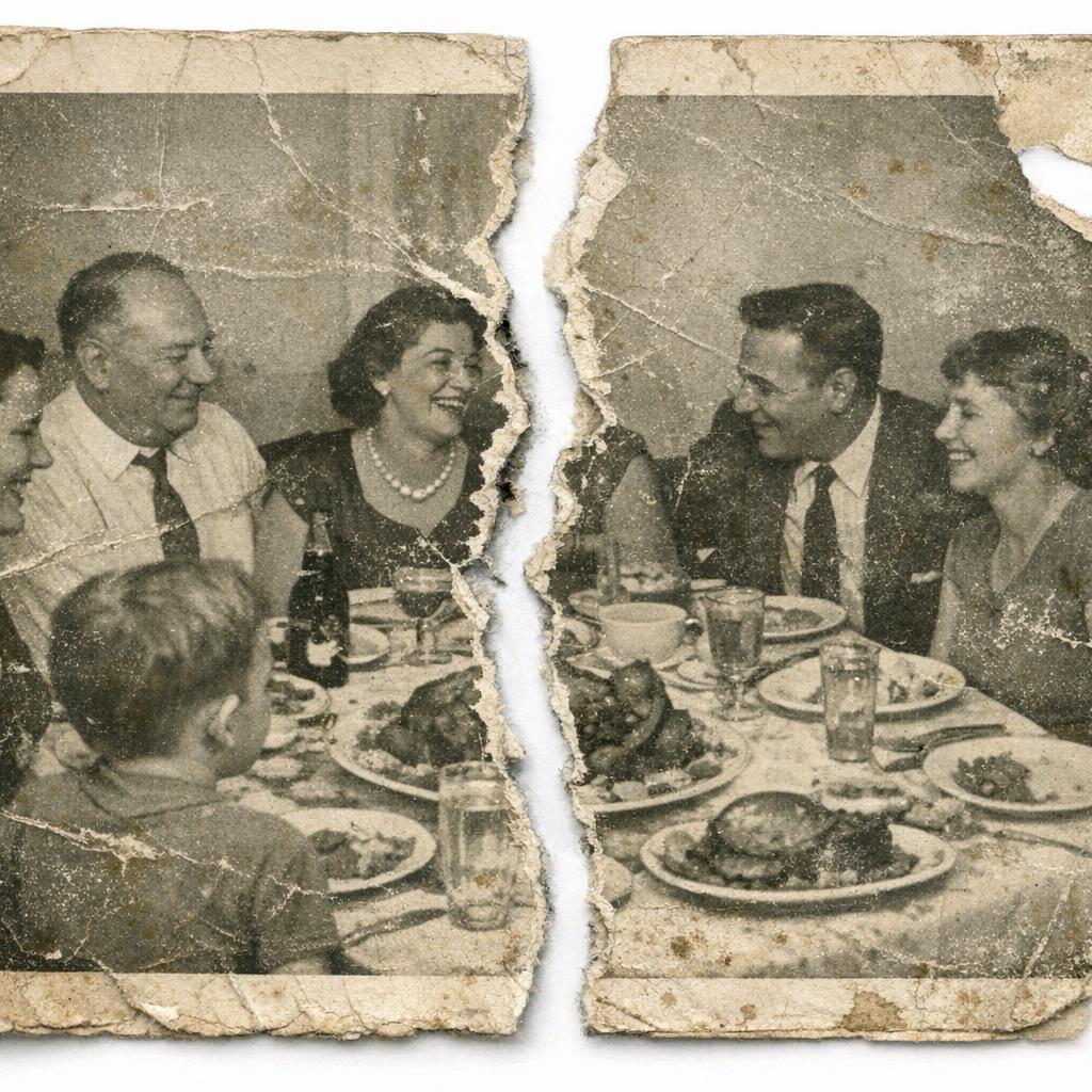 Torn Photo Reconstruction — before AI restoration