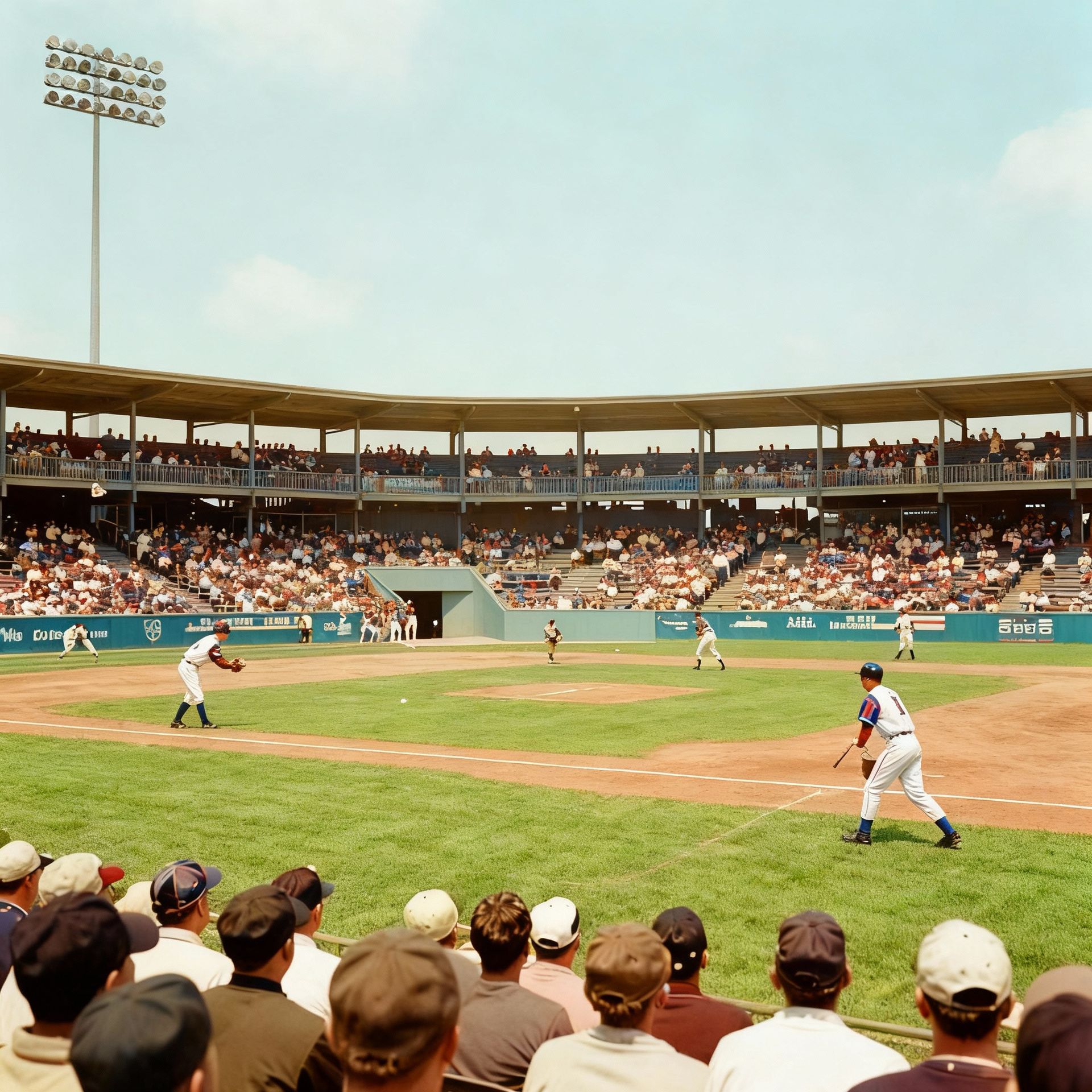 Classic baseball in living color, after
