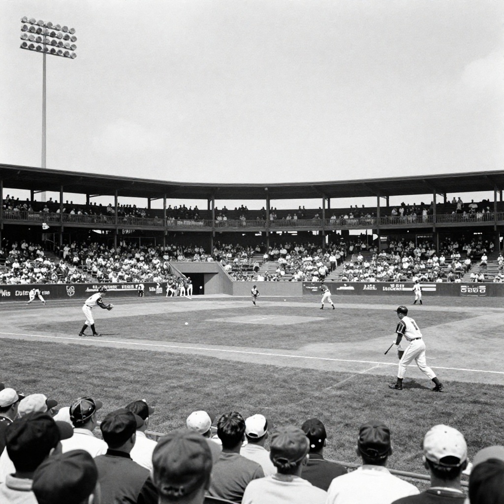 Classic baseball in living color, before