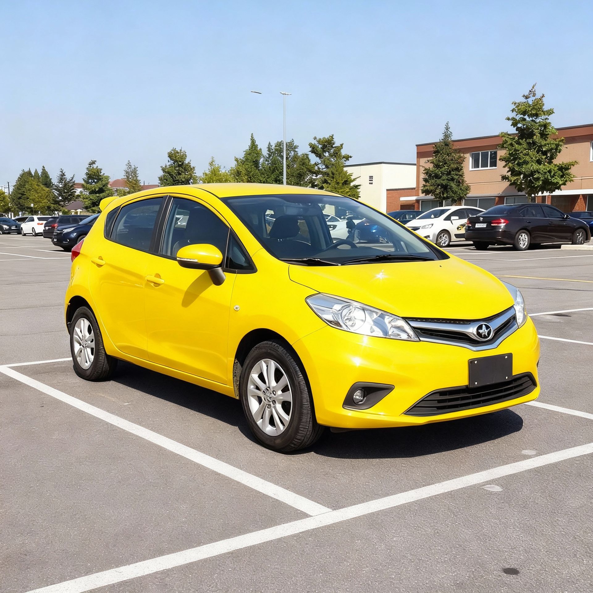 Bold yellow statement, after