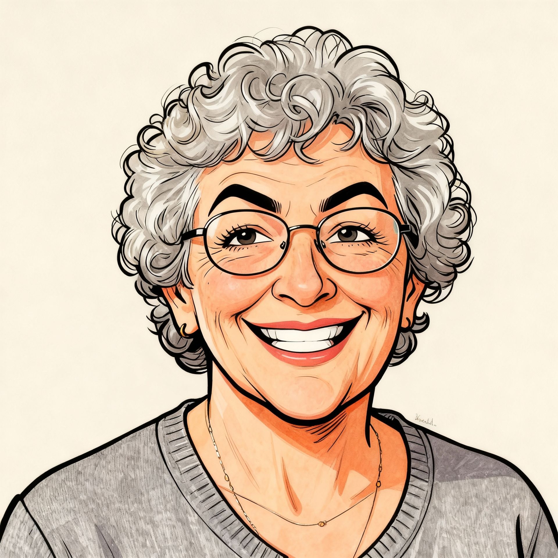 Caricatures for all ages, after