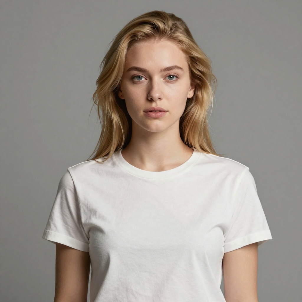 Before - plain t-shirt