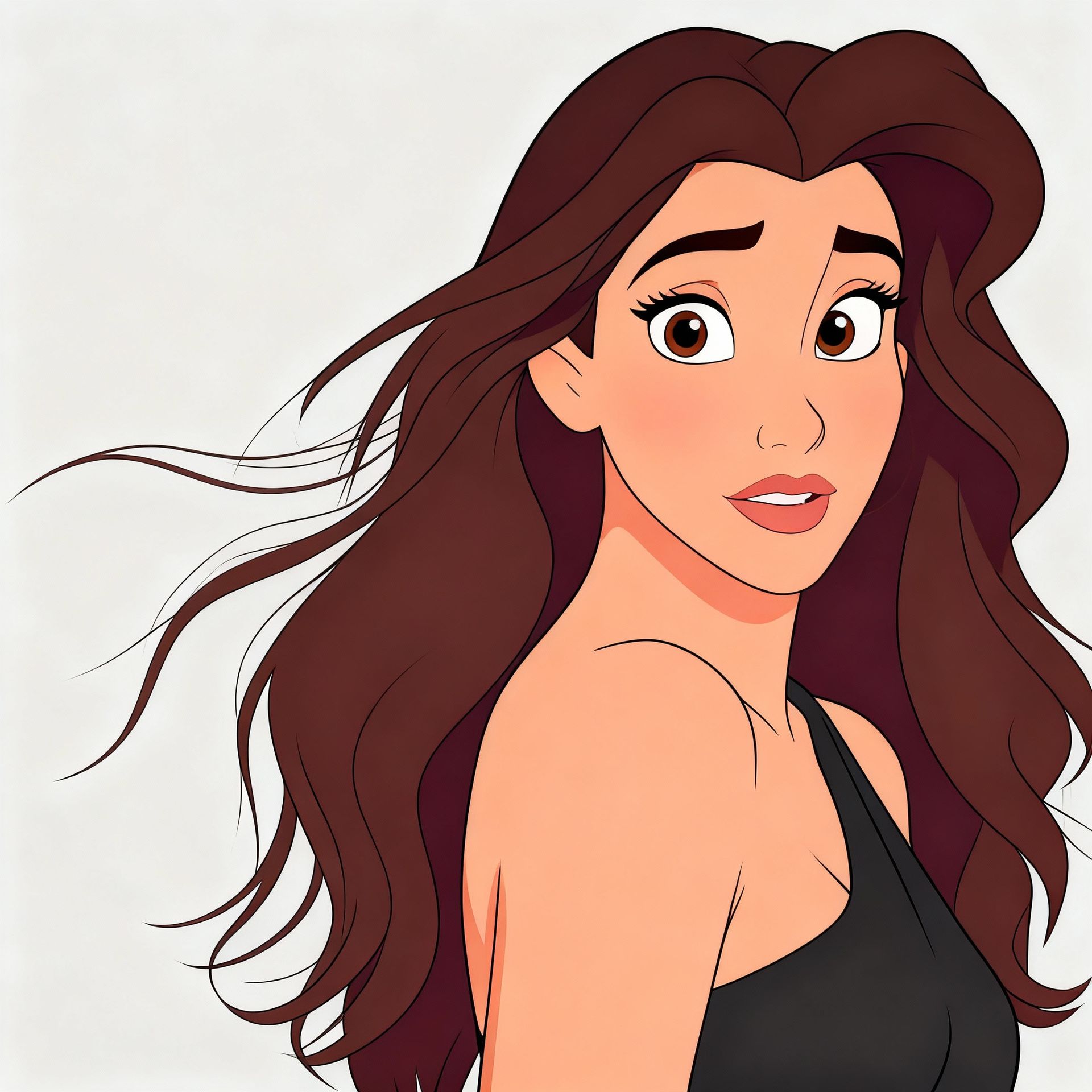 Elegant Disney princess moment, after