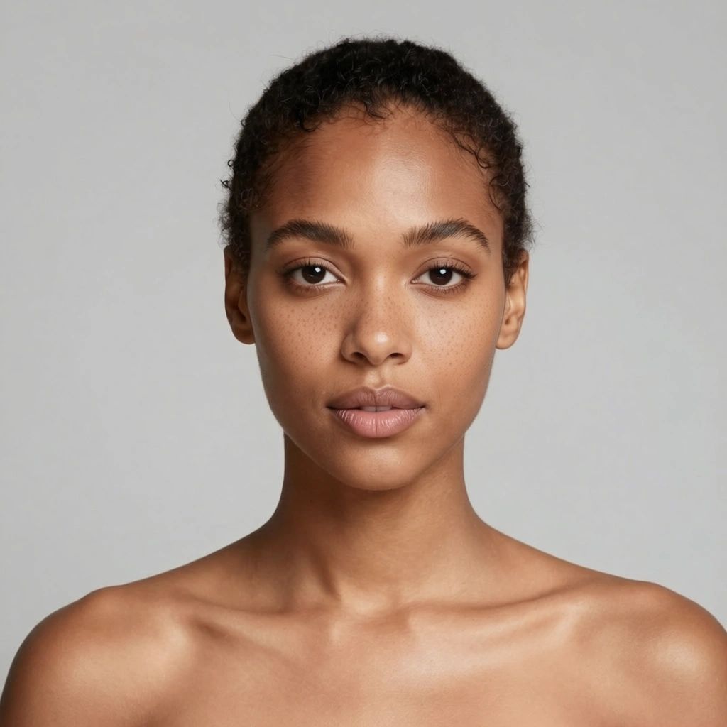 Subtle freckles for any skin tone, after