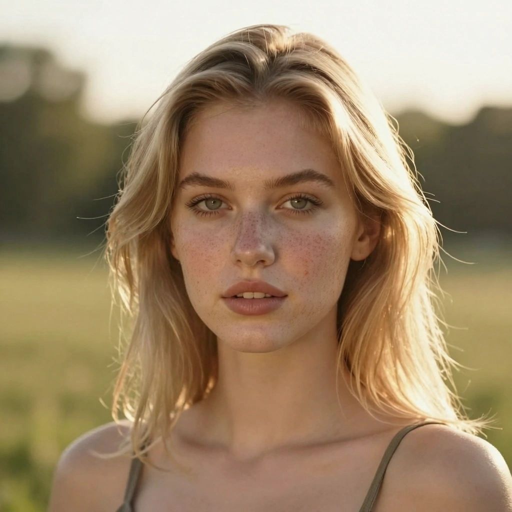 Perfect Instagram-worthy freckles, after