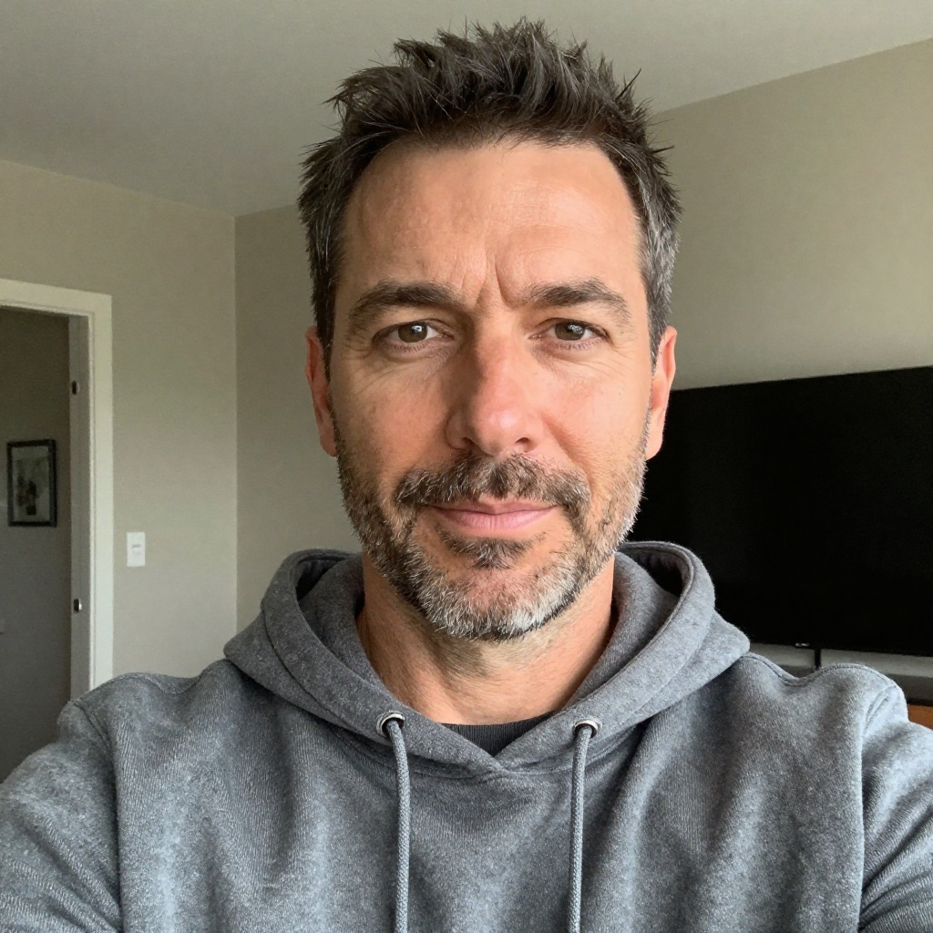 Casual photo before AI headshot transformation