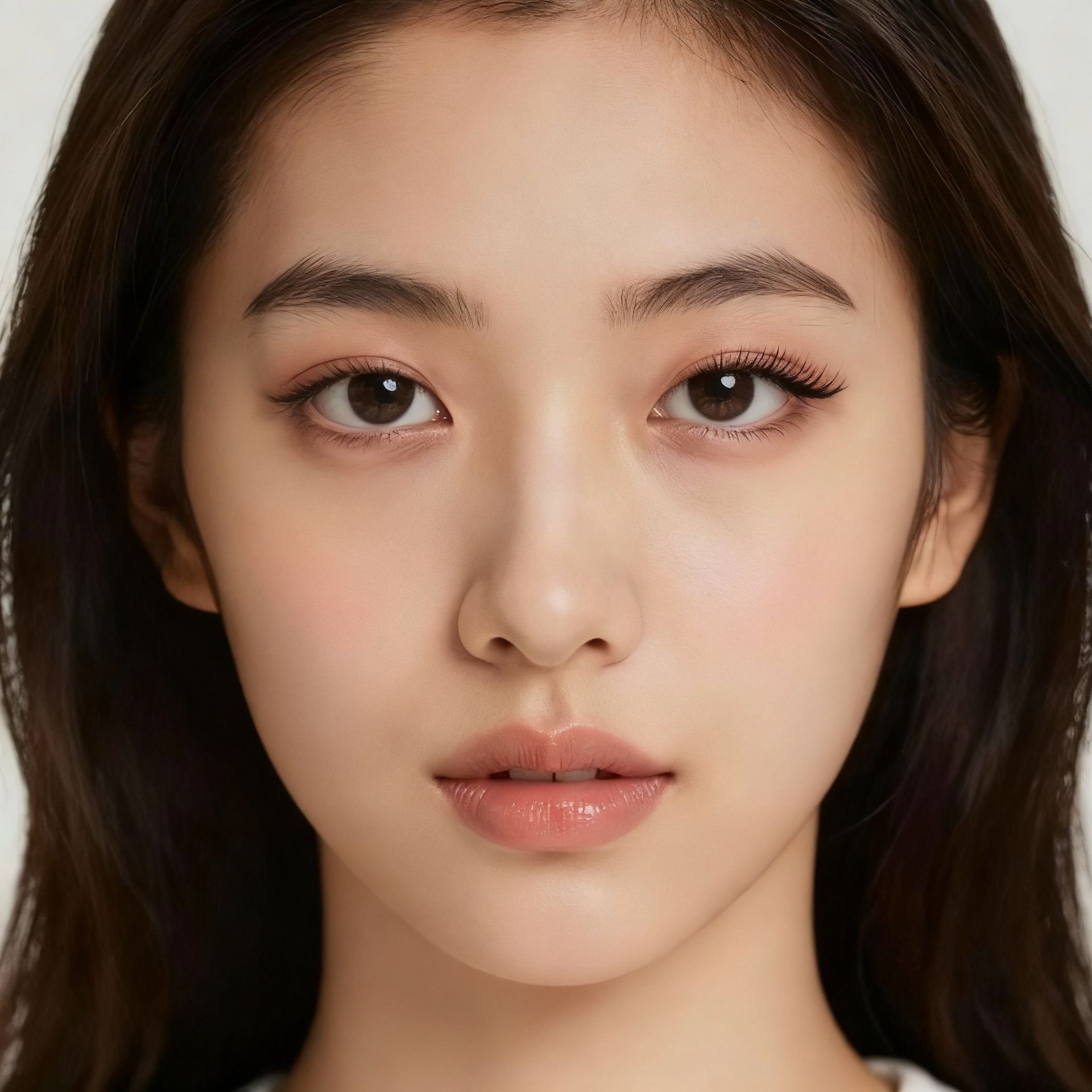 Elegant soft glam look, after