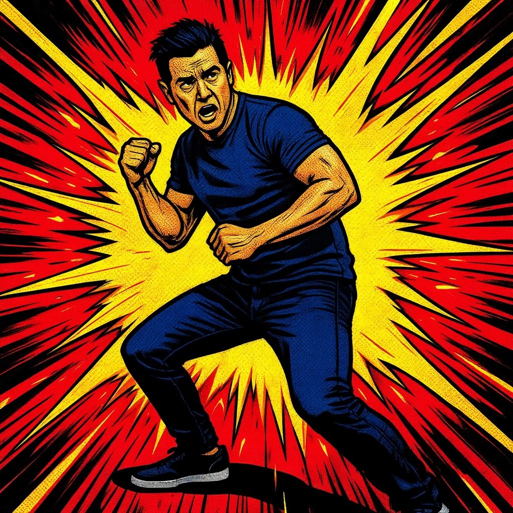 Dynamic action poses, after