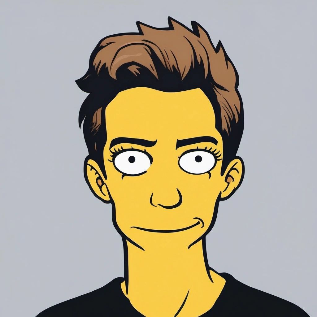 Instant cartoon character, after