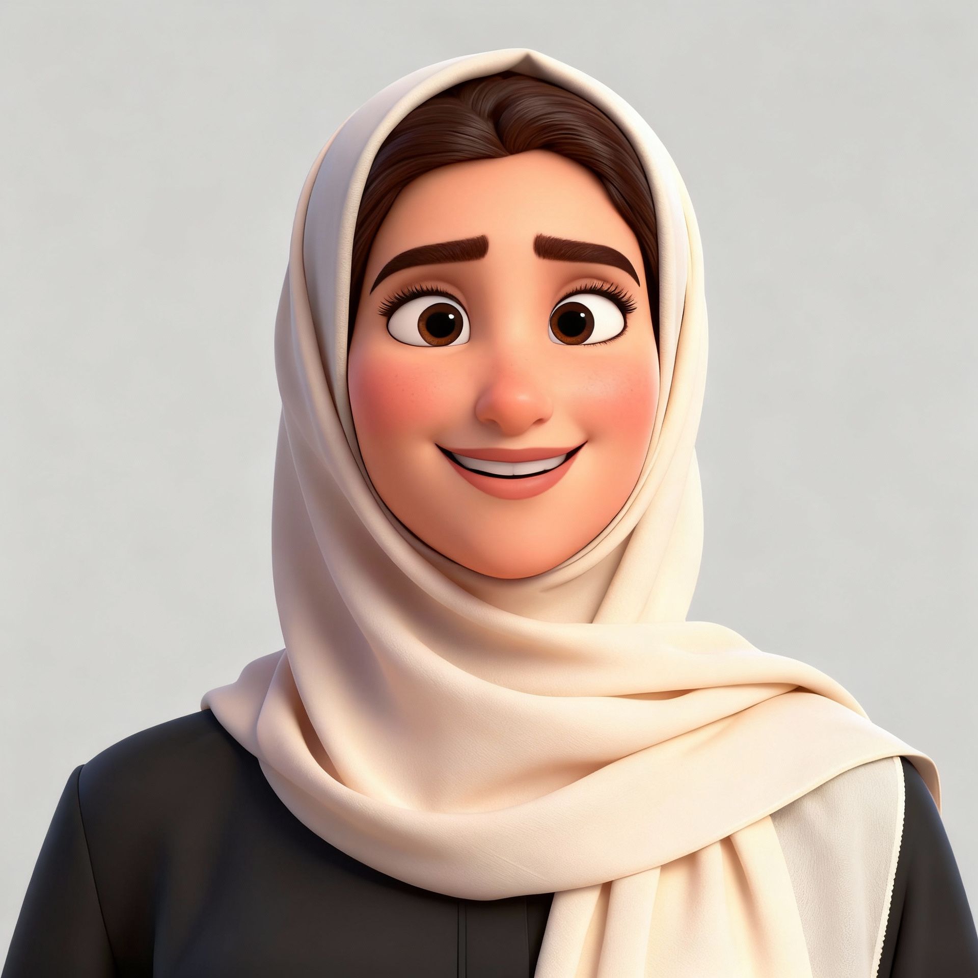Gentle smile becomes Pixar warmth, after