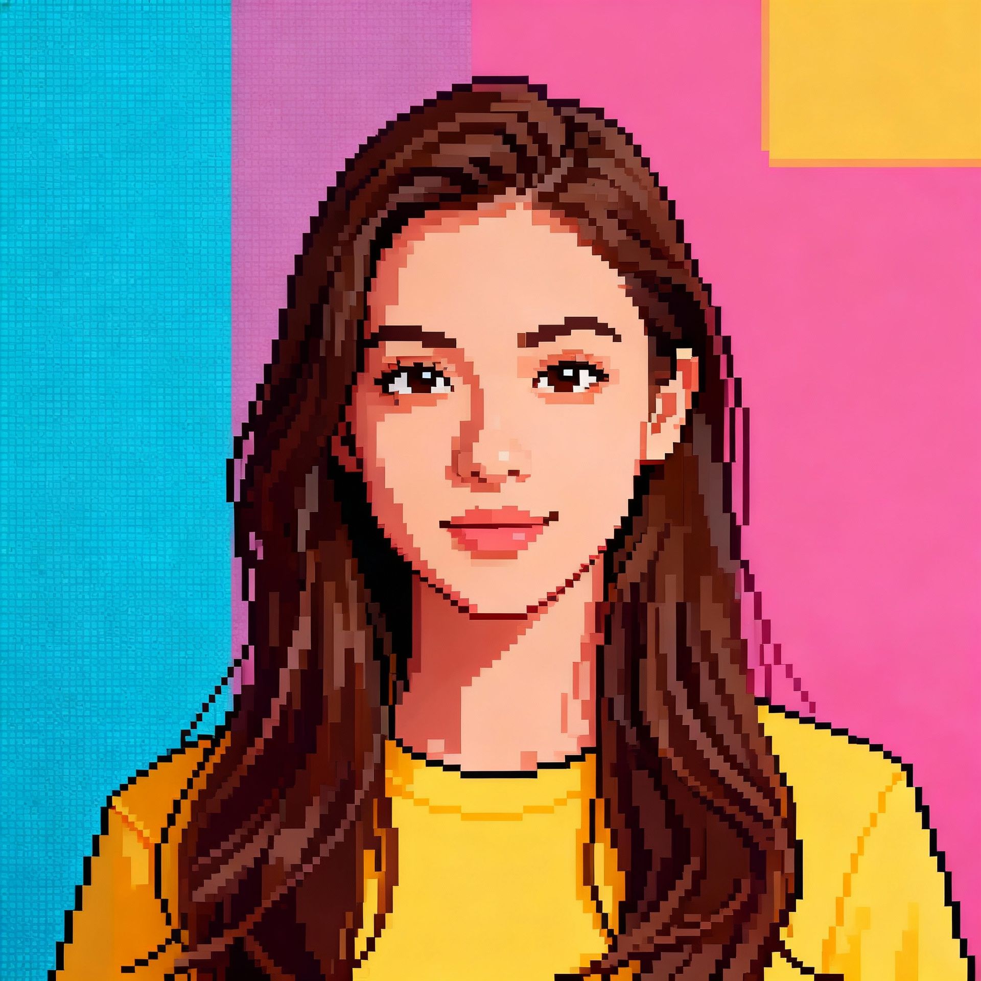 AI-generated pixel art style avatar