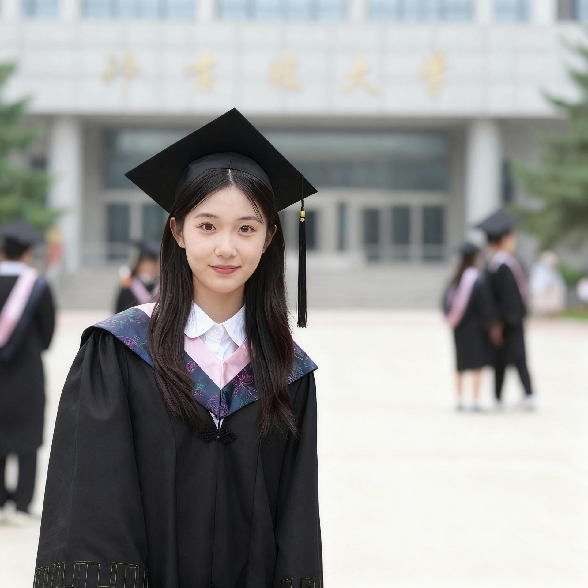 Solo graduation photos, after