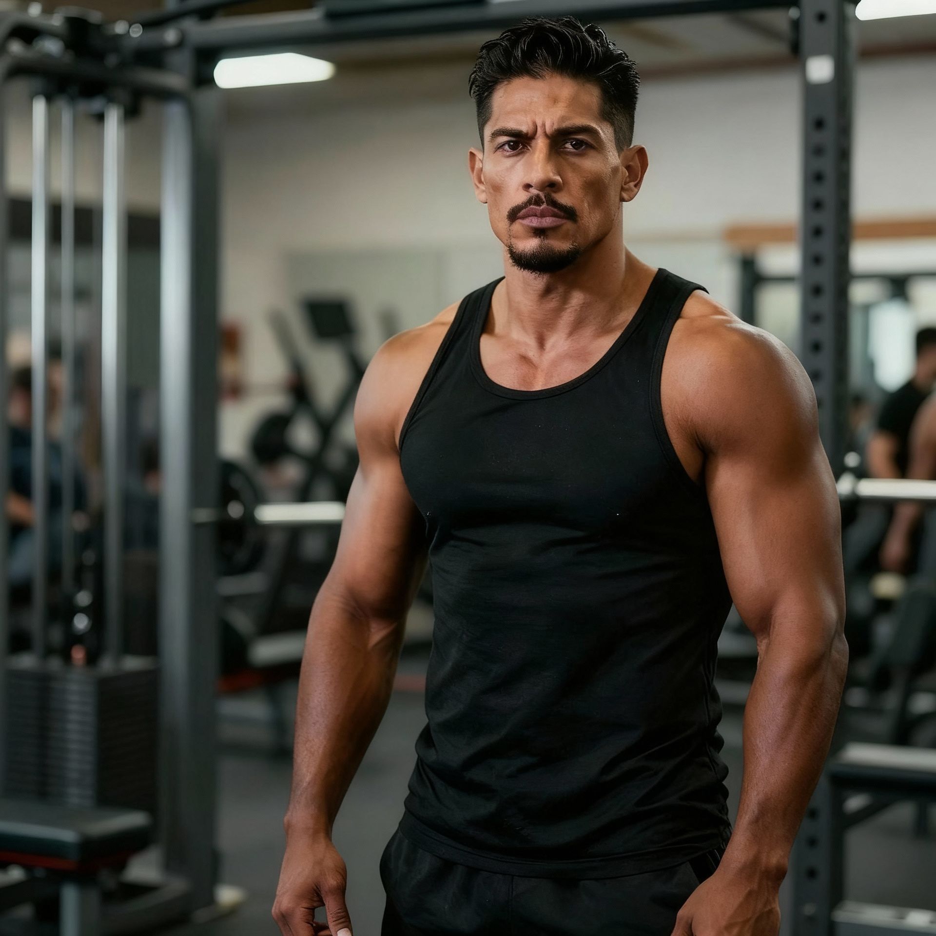 Clean arms for gym photos, after