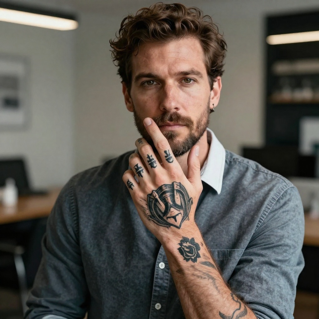 Professional hands for work, before