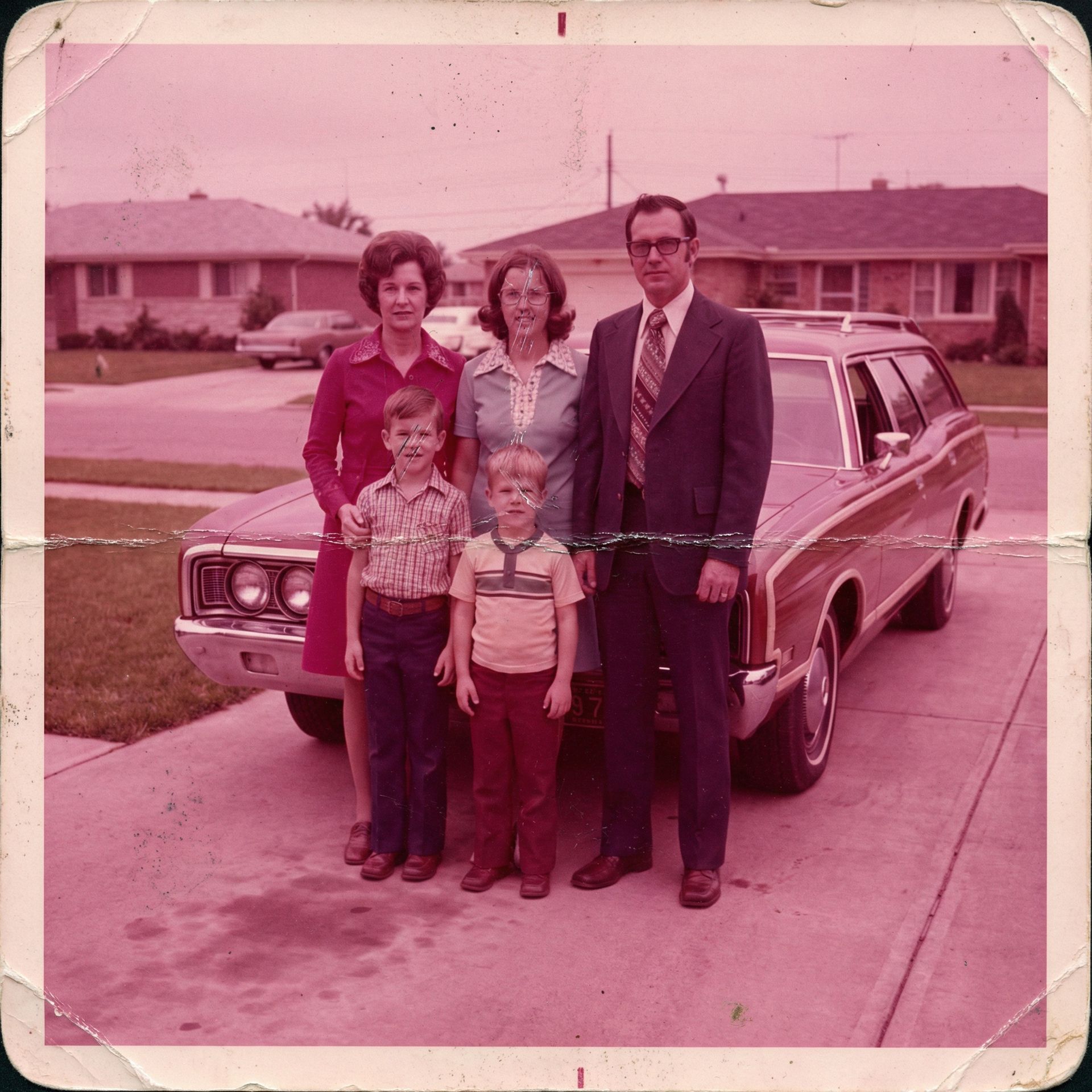 Revive faded color photographs, before restoration
