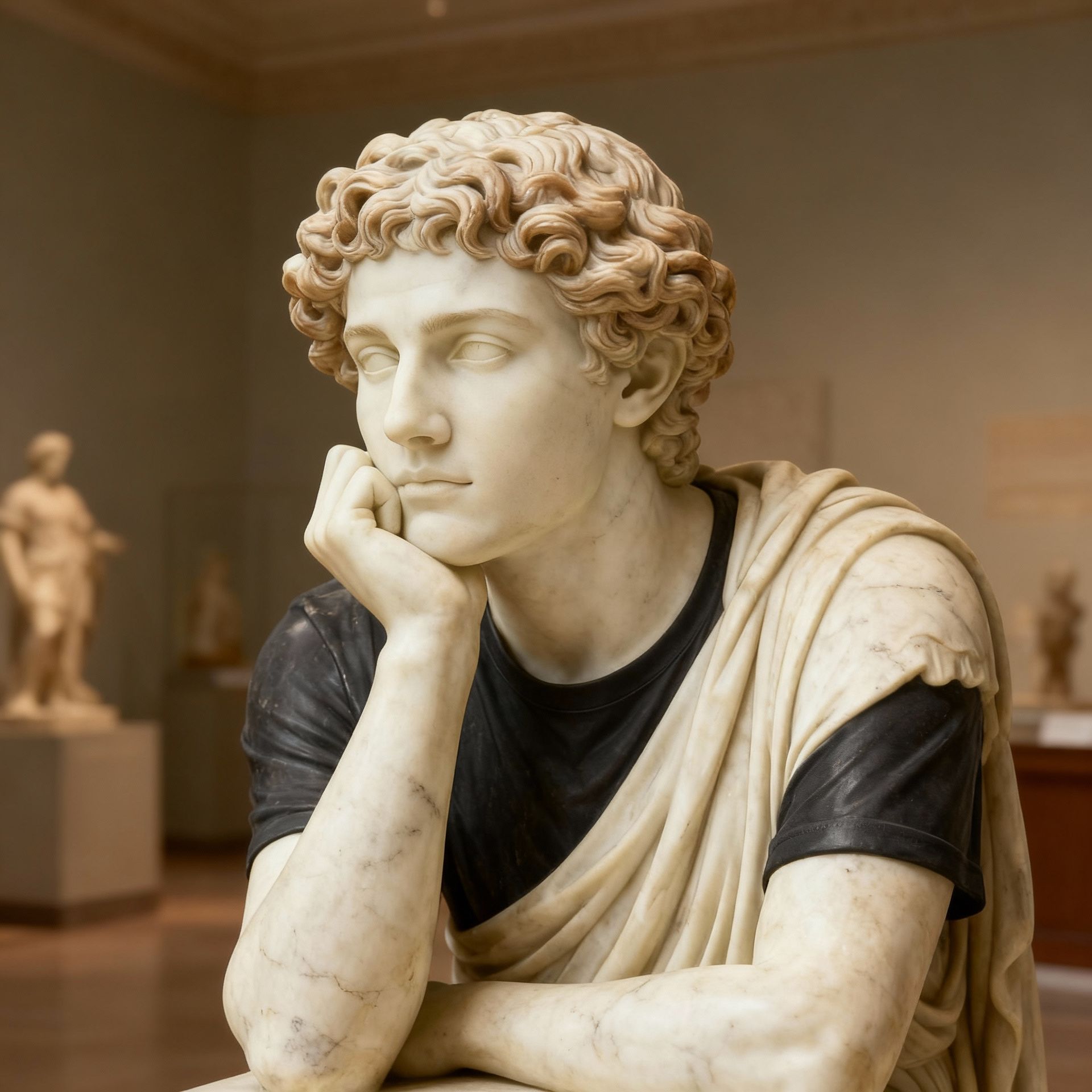 Deep thoughts in eternal stone, after