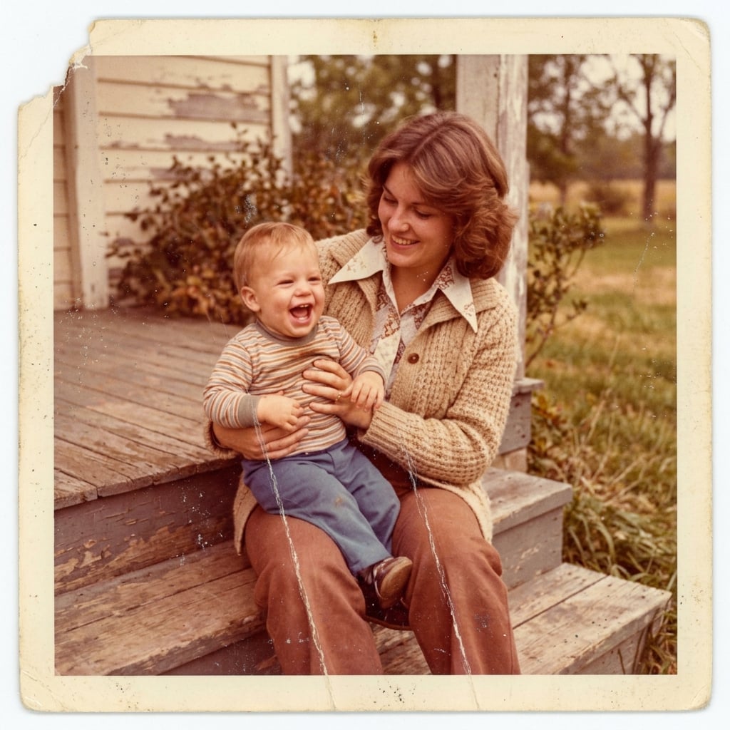 Repair scratched vintage portraits, before restoration