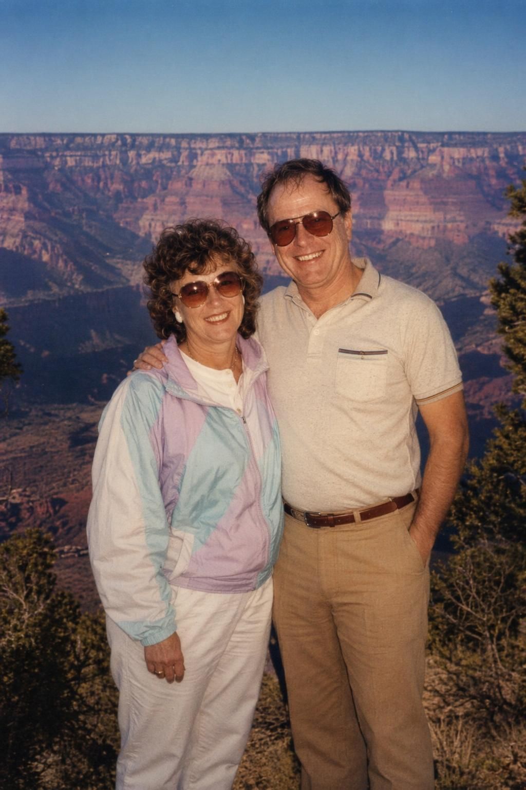 Restored 1989 family vacation photo