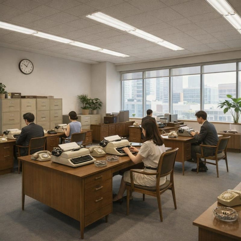 Modern Office to 1960s - After