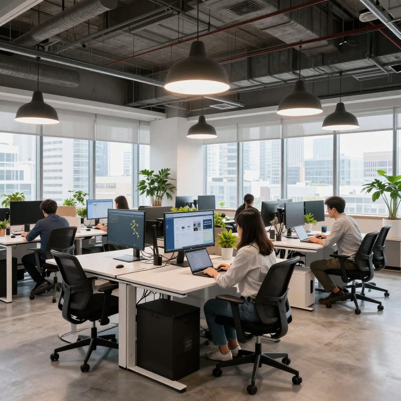 Modern Office to 1960s - Before