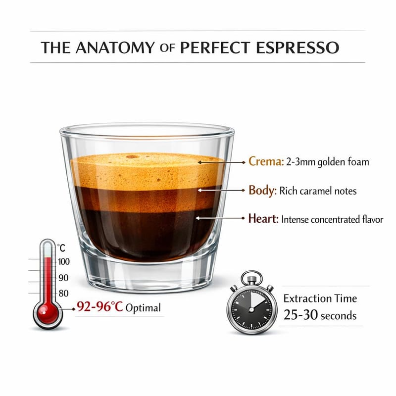 Espresso anatomy infographic