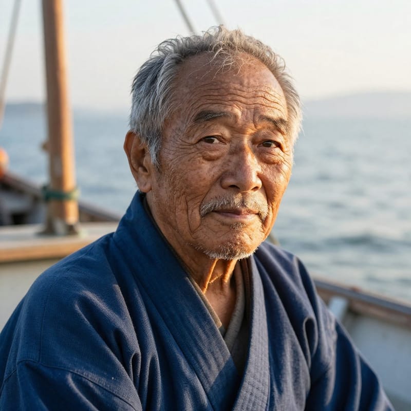 Japanese Fisherman Portrait