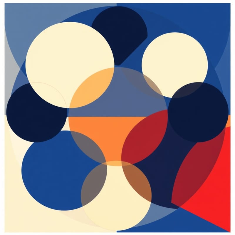 Bauhaus geometric abstract art