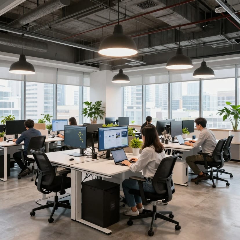 Modern Office to 1960s - Before