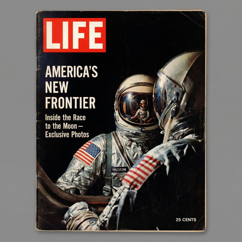 1960s LIFE Magazine Space Race cover