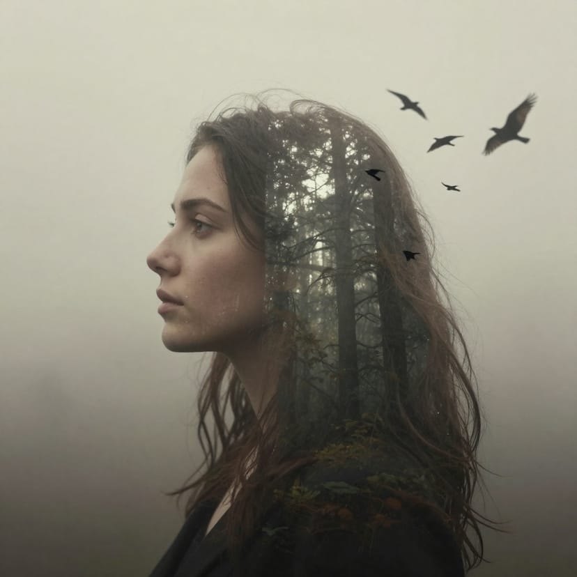 Double Exposure Forest