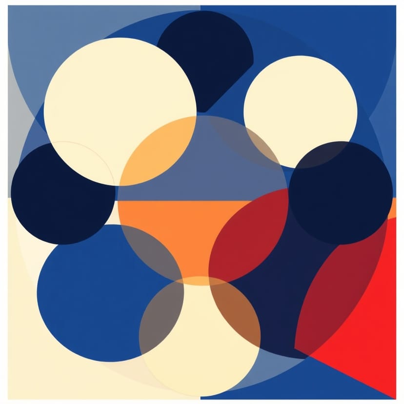 Bauhaus geometric abstract art