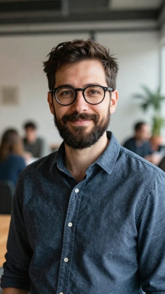 Creative professional portrait, natural light