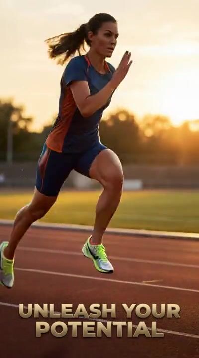 Runner at golden hour
